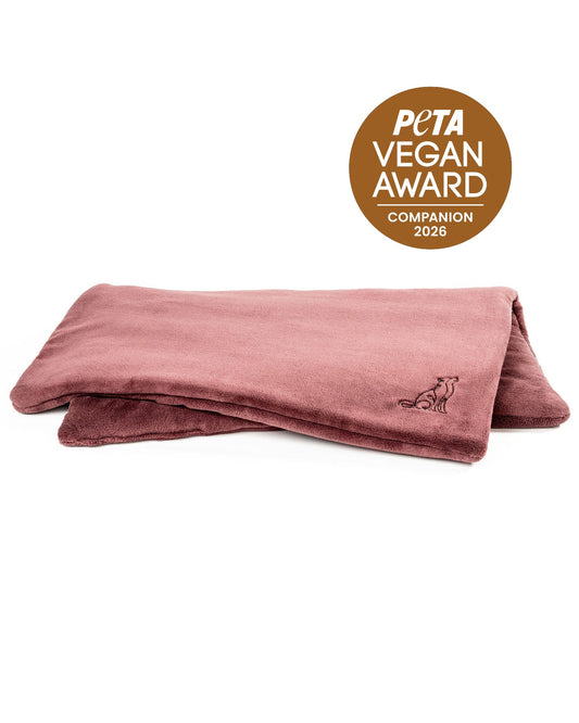 Hundedecke Emma Weinrot - Fleecedecke frei von Schadstoffen