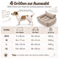 Leichte, waschbare 3in1 Hundematte - Hundekissen Hundebett