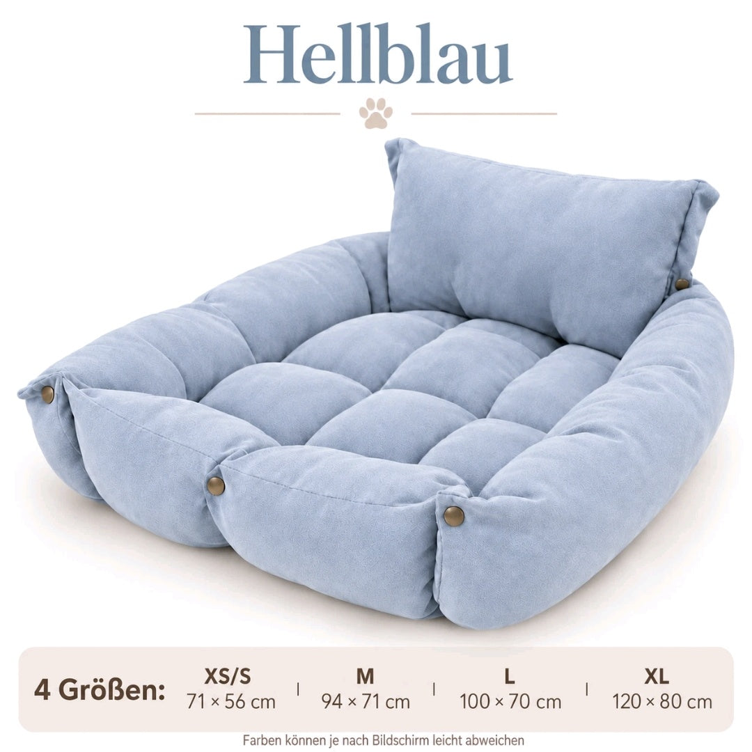 Leichte, waschbare 3in1 Hundematte - Hundekissen Hundebett