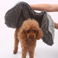 Saugstarkes Hundehandtuch mit super saugfähigem Chenille-Material, perfekt für Hunde nach dem Schwimmen oder Gassigehen.