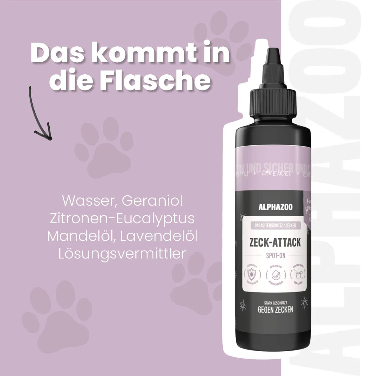 ZeckAttack Spot-On für Hunde - Natürlicher Zeckenschutz mit Lavendelöl